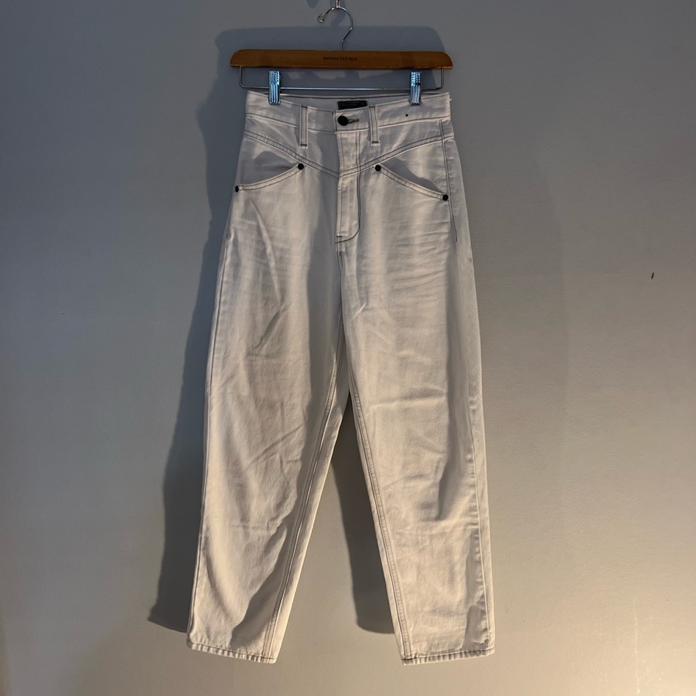 Abercrombie and Fitch White Jeans